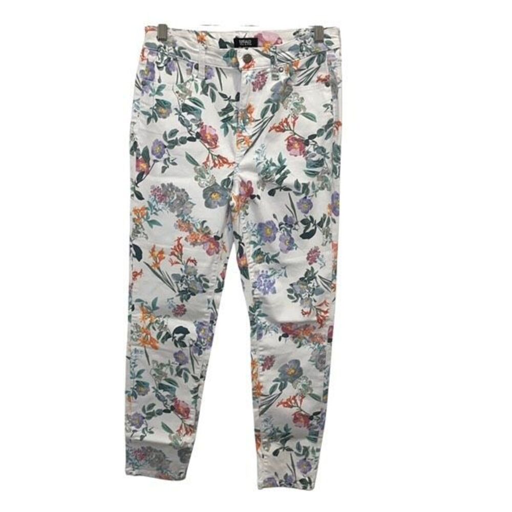 Buffalo Ladies High Rise Betty Botanical Skinny Ankle Jeans Multicolor Size 6/28